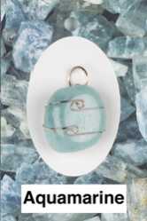 Aquamarine Wire Wrapped Pendant  Throat chakra, communication   