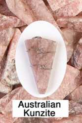 Australian Kunzite Wire Wrapped Pendant 