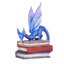 BOOK DRAGON Reading Dragon Statue by Amy Brown  BOOK DRAGON Reading Dragon Statue by Amy Brown 
