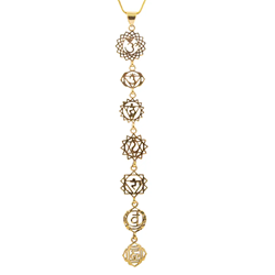 Beautiful Brass Chakra Necklace 