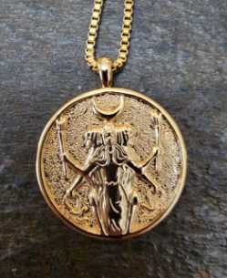 Beautiful Hecate (Hekate) Goddess of Witchcraft and Magick Pendant Necklace  Beautiful Hecate (Hekate) Goddess of Witchcraft and Magick Pendant Necklace 