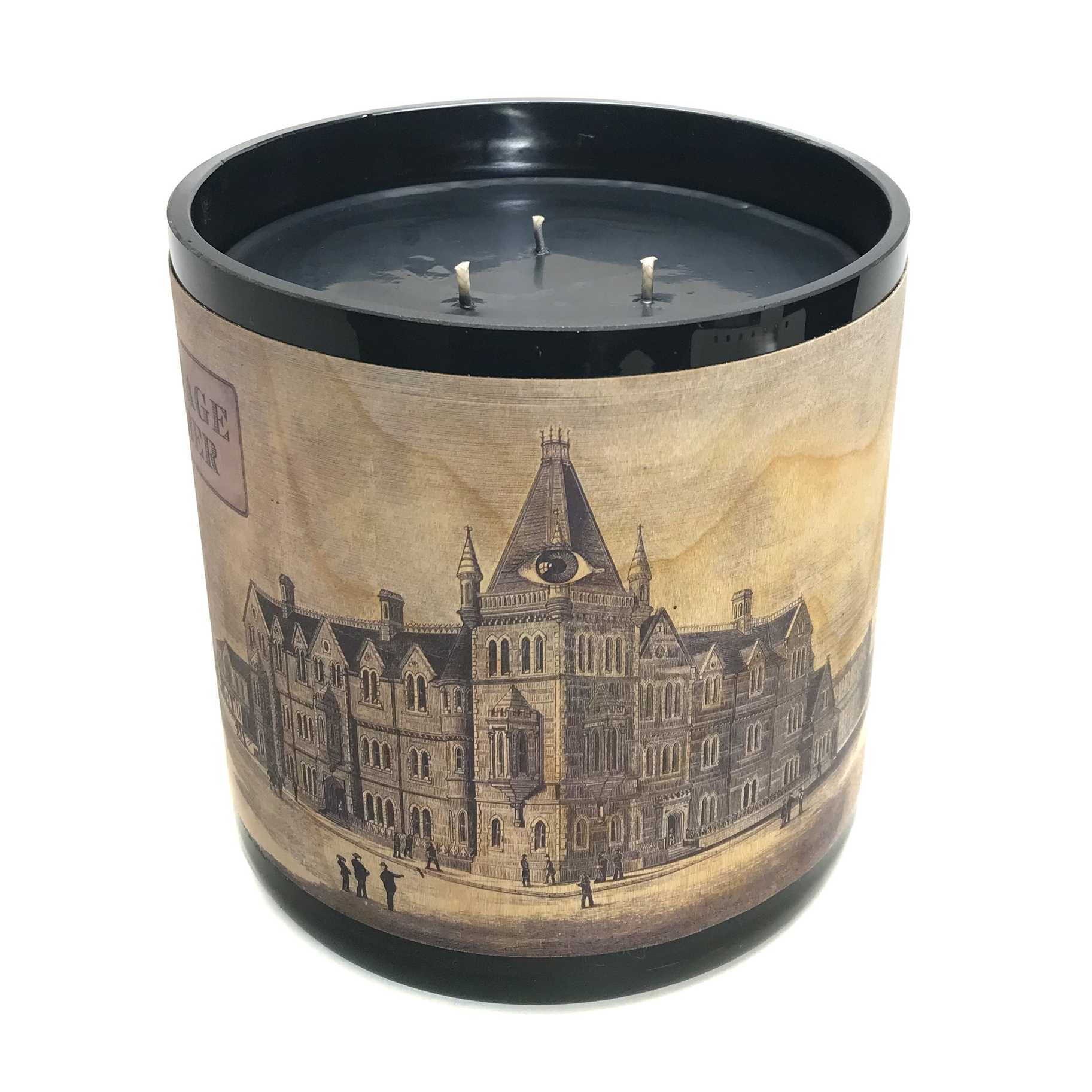 Beautiful Three Wick Antique Amber Candle Beautiful Three Wick Antique Amber Candle