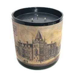 Beautiful Three Wick Antique Amber Candle Beautiful Three Wick Antique Amber Candle
