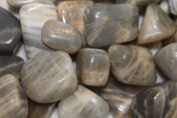 Black Moonstone, Tumbled and Polished 1" Black Moonstone, Tumbled and Polished 
