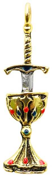 Blade and Chalice for Perfect Love and Perfect Trust Pendant 