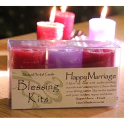 Blessed Herbal Candle Happy Marriage Blessing Kit 