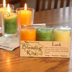 Blessed Herbal Candle Luck Blessing Kit 
