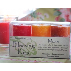 Blessed Herbal Candle Muse Blessing Kit 