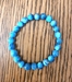 Blue Apatite Beaded Bracelet for Calming and Weight Loss - YIBA
