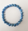 Blue Apatite Beaded Bracelet for Calming and Weight Loss INDIGO GABBRO (Mystic Merlinite) for magic and mystery! 8mm Beaded Crystal Stone Bracelet  