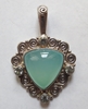 Blue Chalcedony and Topaz Pendant by Offerings Sterling Silver 