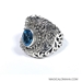 Size 9- Sterling Silver Blue Topaz Ring by Sarda - Srada-Ring2
