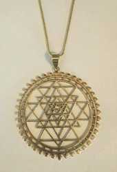 Bold Bronze Sri Yantra Necklace Sacred Geometry Bold Bronze Sri Yantra Necklace Sacred Geometry