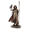 Bronze Athena w/ Owl - Goddess Of Wisdom And War Statue   