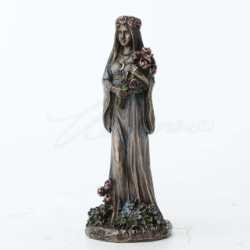  Bronze Finish Maiden Statue- Triple Goddess  Mini Statue Hand Painted 