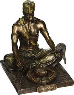 Bronzed Orunla God of Divination and Destiny Statue  Bronzed Orunla God of Divination and Destiny Statue 