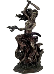 Bronzed Oya Goddess of Wind and Transformation Statue Goddess Oshun Statue Orisha, Oya Statue, Yemaya Statue, Orisha Statue, 