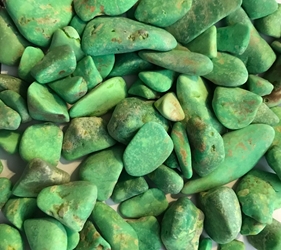Hard to find Tumbled and Polished Apple Green Gaspeite Hard to find Tumbled and Polished Apple Green Gaspeite
