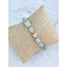 Calming and Lovely! Aquamarine Semi Precious Stretch Gemstone Bracelet  - CAGAQ