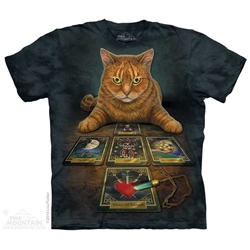 Cat T-Shirt with The Reader by Nemesis Now Artist Lisa Parker   