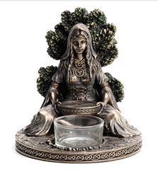 Celtic Goddess Danu Tea Light Holder  Celtic Goddess Danu Tea Light Holder 