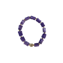 Charoite Beaded Gemstone Bracelet Charoite Beaded Gemstone Bracelet