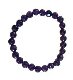 Child's Faceted Amethyst Beaded Bracelet Child's Faceted Amethyst Beaded Bracelet