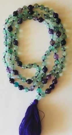 Chinese Fluorite Meditation Healing Mala Chinese Fluorite Meditation Healing Mala