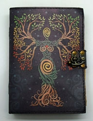 Color Tree Goddess Soft Leather Embossed Journal Book of Shadows Color Tree Goddess Soft Leather Embossed Journal Book of Shadows