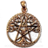 Copper Cut Out Tree Pentacle Pendant Dryad Designs Jewelry by Paul Borda 