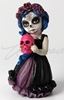 Cosplay Kids Figurines- Day Of The Dead Holding Pink Skull 
