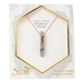 Crystal Point Necklace Aqua Terra Stone of Peace - SCAAQ