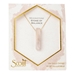 Crystal Point Necklace Moonstone Stone of Balance - SCMO