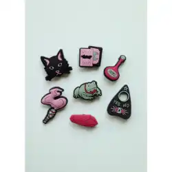 Cute Witchy Crocs Shoe Charms Mushroom Iron On Patch