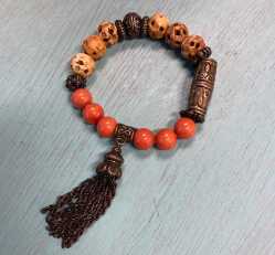 Inner Journey Beaded Tassel Bracelet Inner Journey Beaded Tassel Bracelet