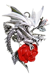 Draca Rosa for Charisma And Courage by Anne Stokes  Anne Stokes Carpe Noctum Pendant  Product Code: CA04 
