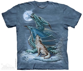 Dragon Wolf Moon Tee Shirt   