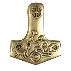  Dryad Designs  Bronze Petroglyph Thors Hammer Pendant  Dryad Designs  Bronze Petroglyph Thors Hammer Pendant