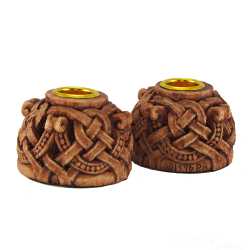 Dryad Designs Celtic Knotwork Candleholders Pair Dryad Designs Celtic Knotwork Candleholders Pair, Celtic Statuary by Paul Borda