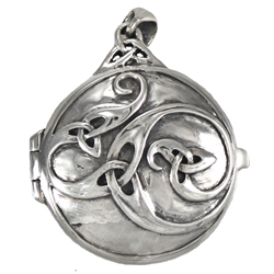 Dryad Designs Celtic Swirl Locket Sterling Silver  