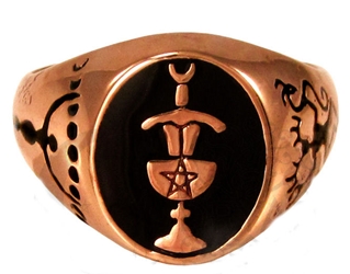 Dryad Designs Copper Chalice and Blade Ring 