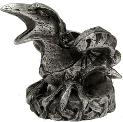 Dryad Designs Pewter Mini  Pewter Raven Candle Holder 
