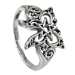 Dryad Designs Sterling Silver Butterfly Pentacle Ring - TRI276