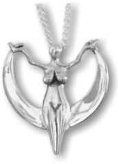 E7 - Crescent Moon pendant.  Size 1 1/8" 