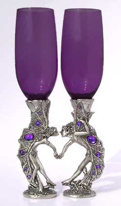 Fairy Heart Wedding Toasting Glasses 