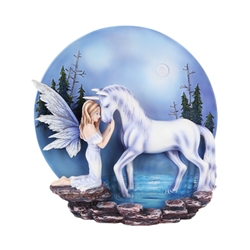 Fairy and Unicorn Statue 