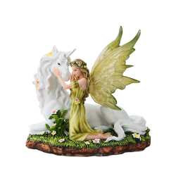 Fairy and Unicorn Statue 