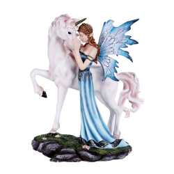 Fairy and Unicorn Statue 