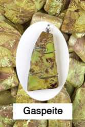 Gaspeite Pendant  Awakens awareness of higher worlds, inner child, and increased synchronicities   