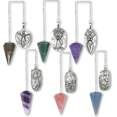 Goddess Pendulum with Stones 